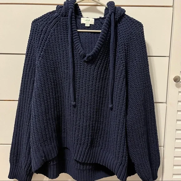 Aerie Blue Sweater Knit Pullover - Picture 3 of 6